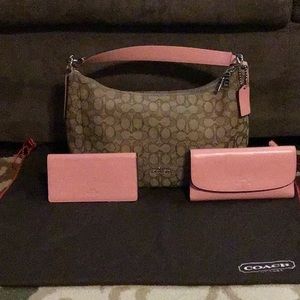 Coach Purse, Wallet, and Checkbook Cover
